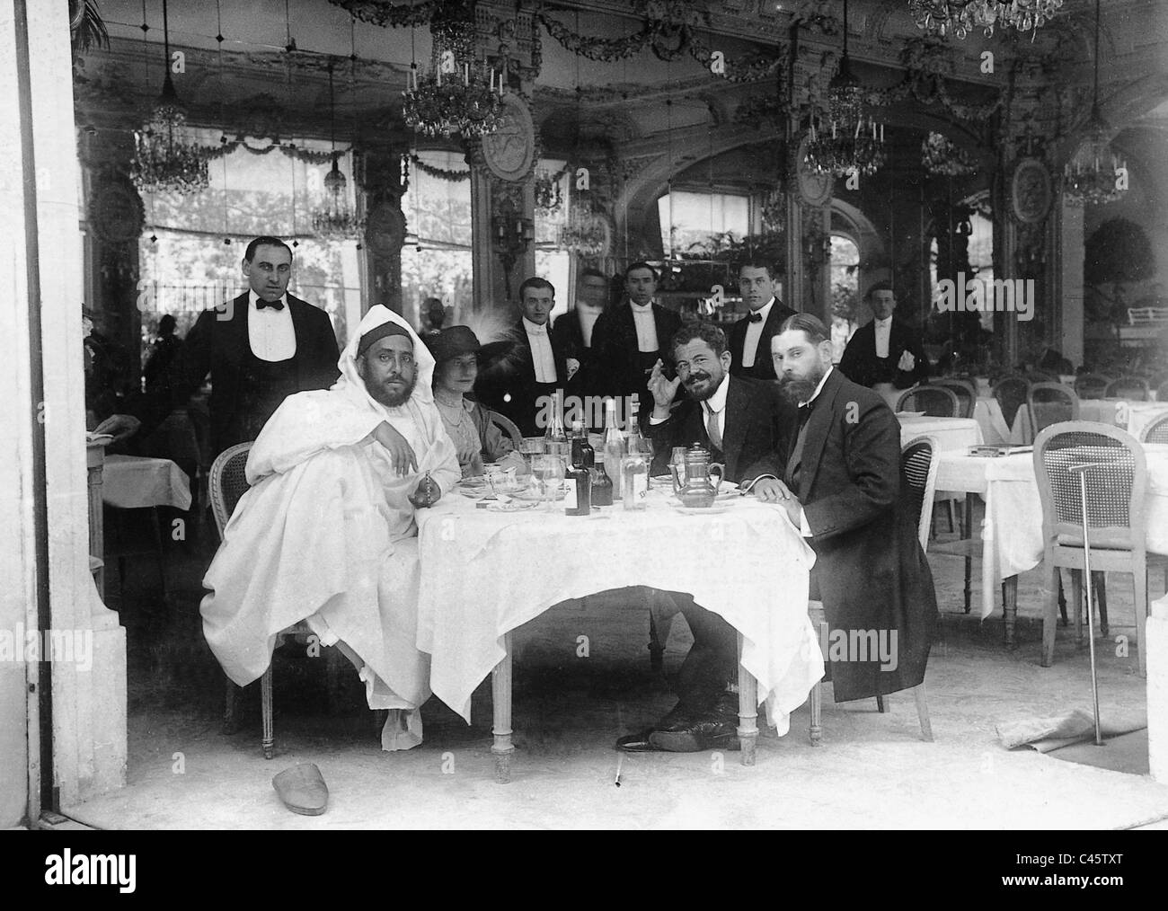 Mulay Hafid visiting Paris, 1912 Stock Photo Alamy