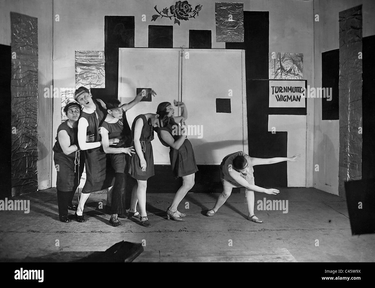 Parody of the expressive dance, 1926 Stock Photo