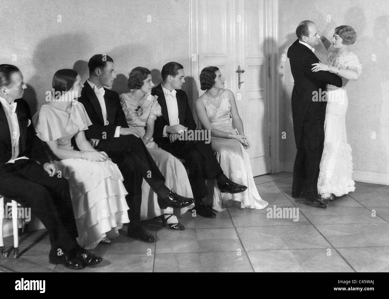 Dancing lesson, 1934 Stock Photo