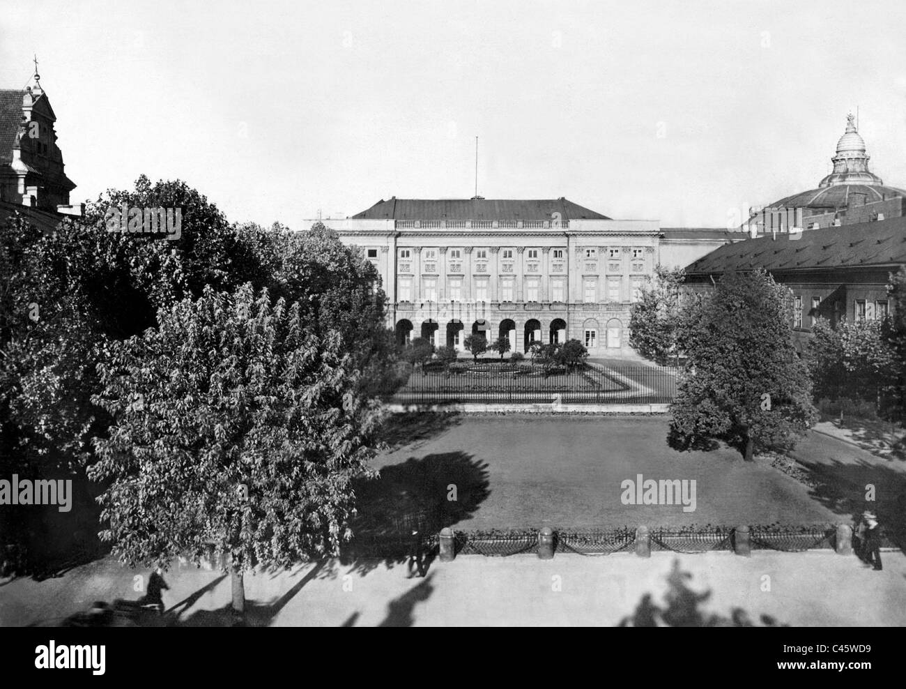 Presidential Palace in Warsaw, 1930 Stock Photo, Royalty Free Image ...