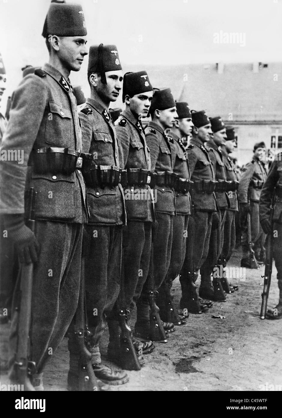 Bosnian soldiers of the weapon SS, 1943 Stock Photo