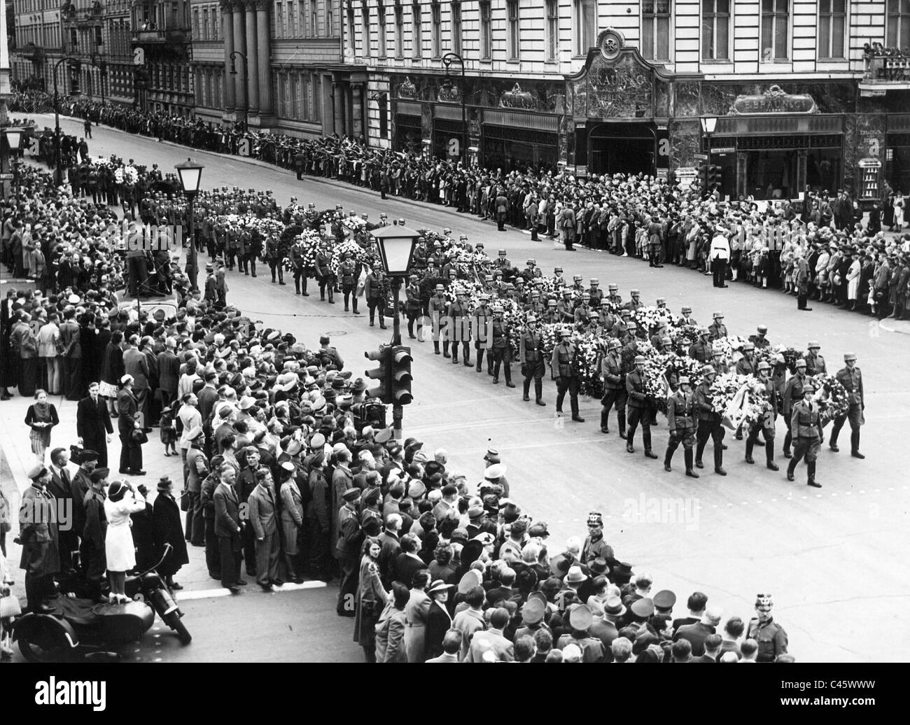 Funeral for Reinhard Heydrich, 1942 Stock Photo