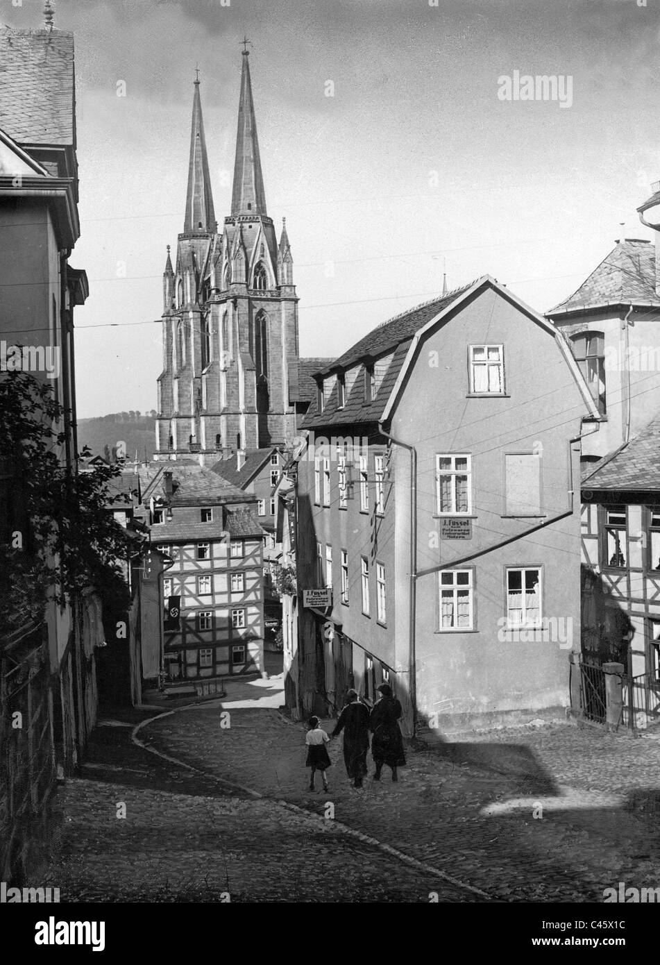Marburg an der Lahn around 1930 Stock Photo Alamy