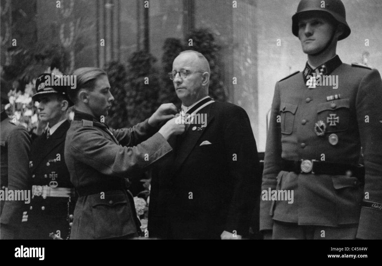 Bestowal ceremony in the Reich Chancellery, 1942 Stock Photo