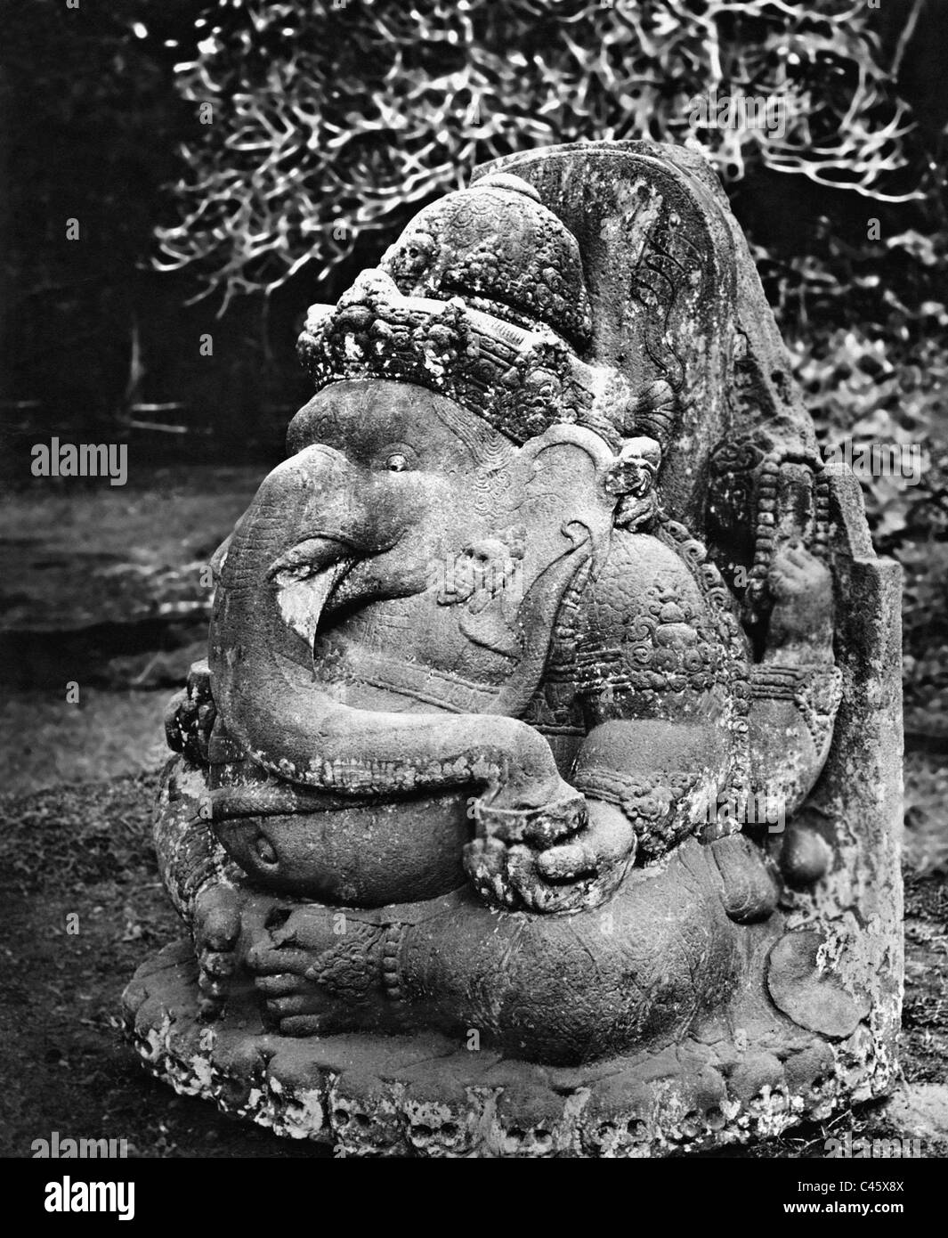 Figure of the god Ganesha, 1929 Stock Photo