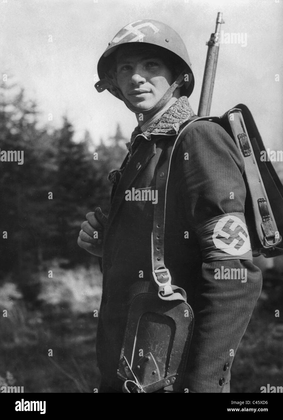 Marshal of the Sudeten German Volunteer Corps, 1938 Stock Photo