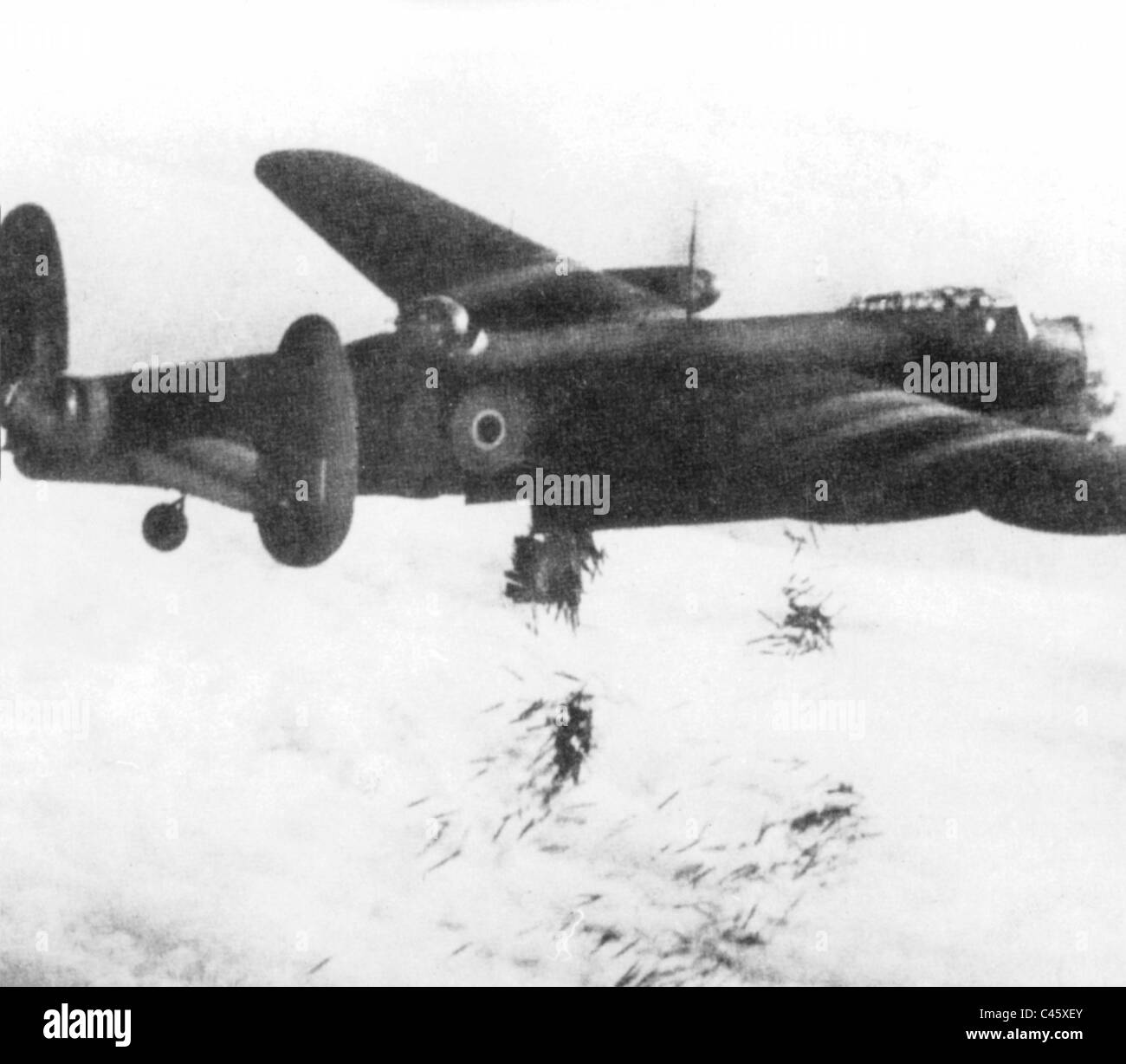 British Lancaster bomber over Germany, 1944 Stock Photo - Alamy