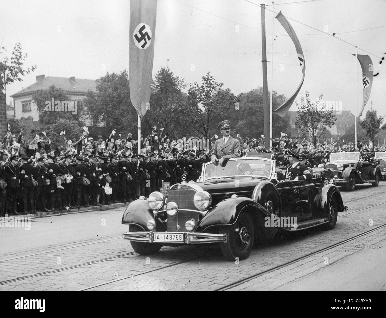 Adolf Hitler in Vienna, 1938 Stock Photo