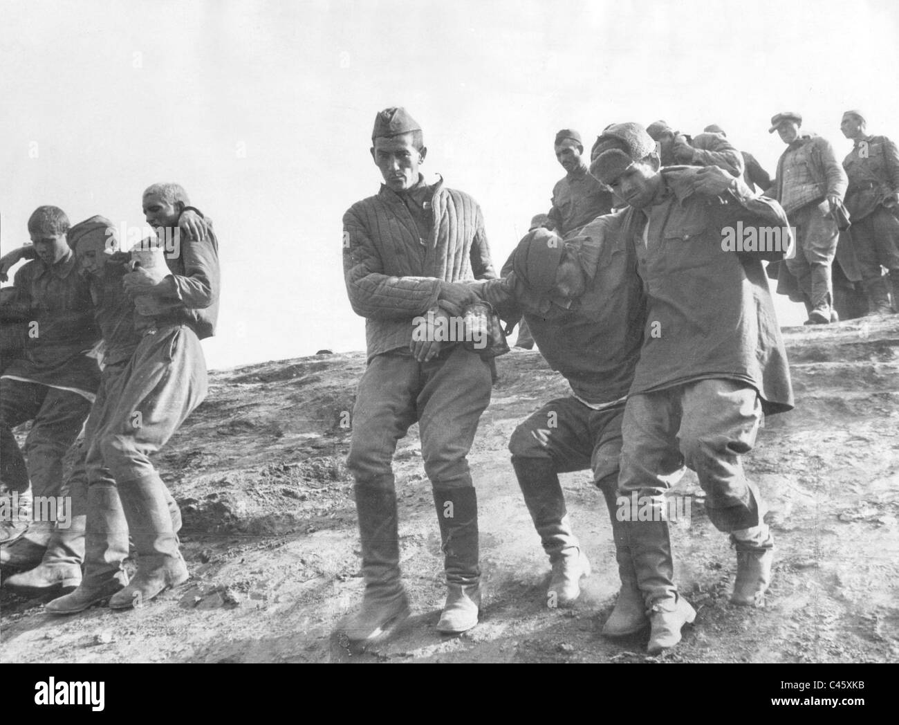 Russian prisoners in the battle of Vyazma, 1941 Stock Photo Alamy