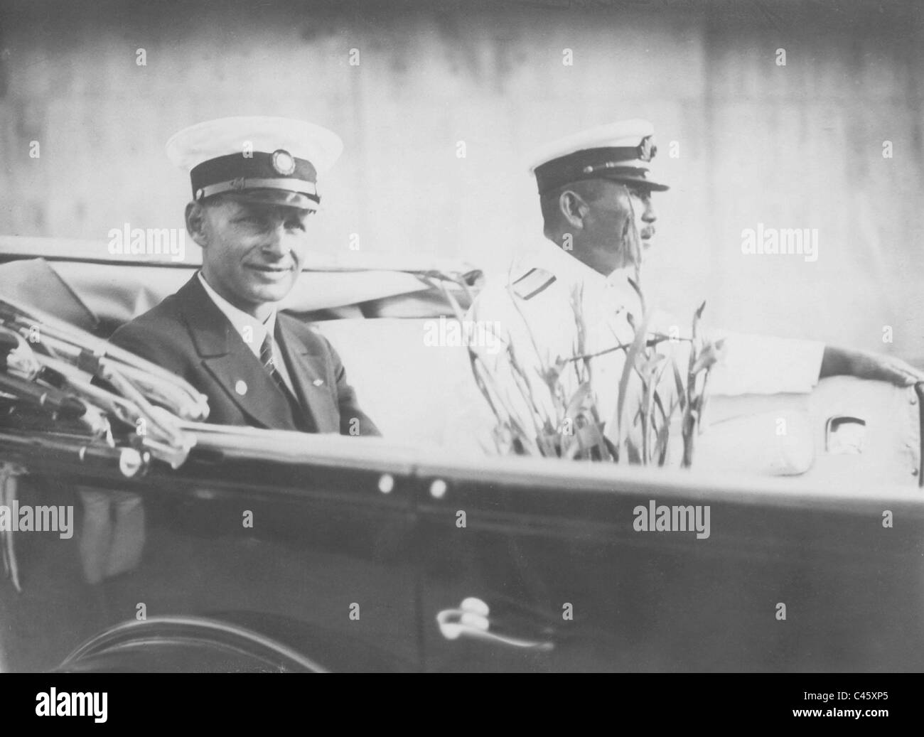 Wolfgang von Gronau and Admiral Sato, 1932 Stock Photo