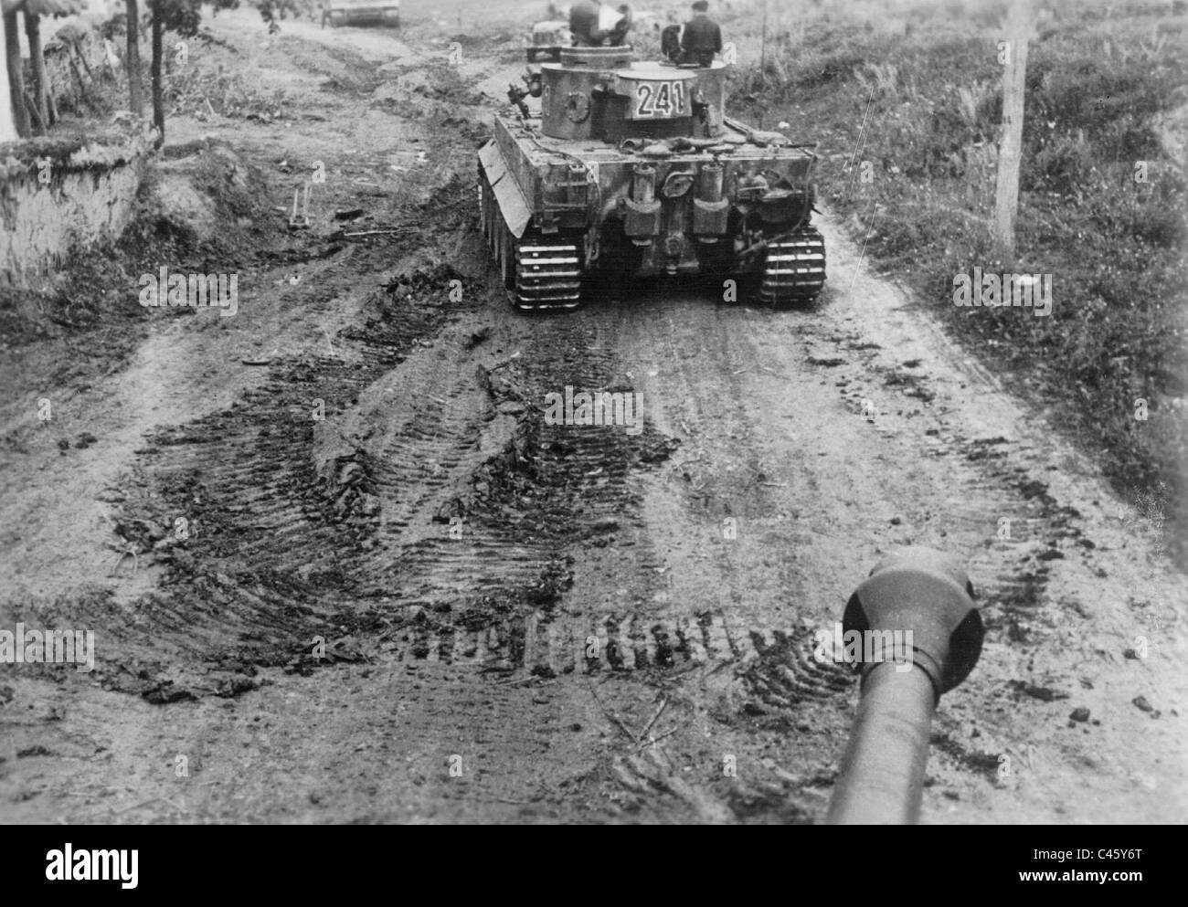 German Tiger tank during the battle of Kursk, 1943 Stock Photo