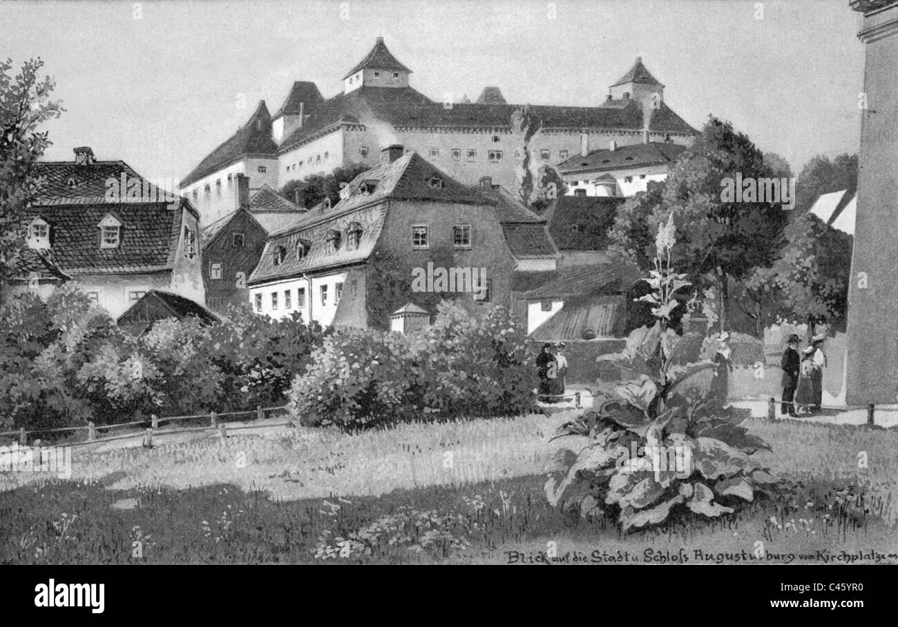 Augustusburg, 1903 Stock Photo
