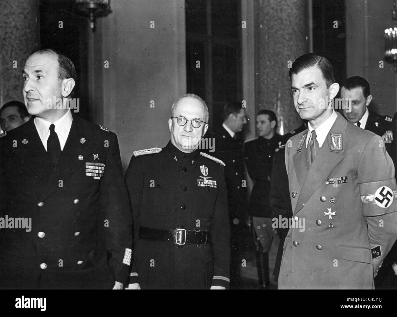 Dino Alfieri, Tarabini, Ernst Bohle, 1943 Stock Photo