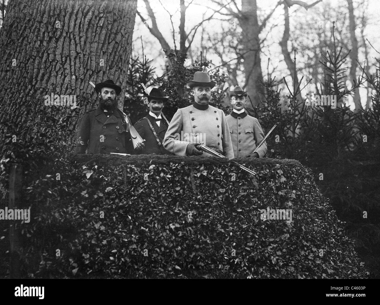 Archduke Franz Ferdinand at the hunt, 1912 Stock Photo