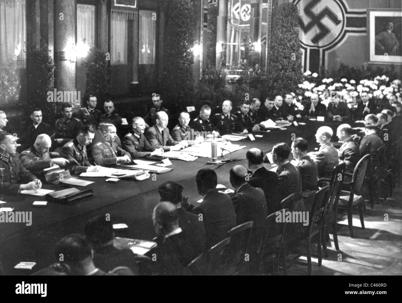 German-French cease-fire negotiations at the end of the French campaign, 1940 Stock Photo