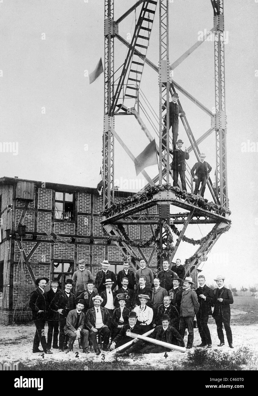 Inauguration of the Nauen Transmitter Station of Telefunken, 1906 Stock Photo