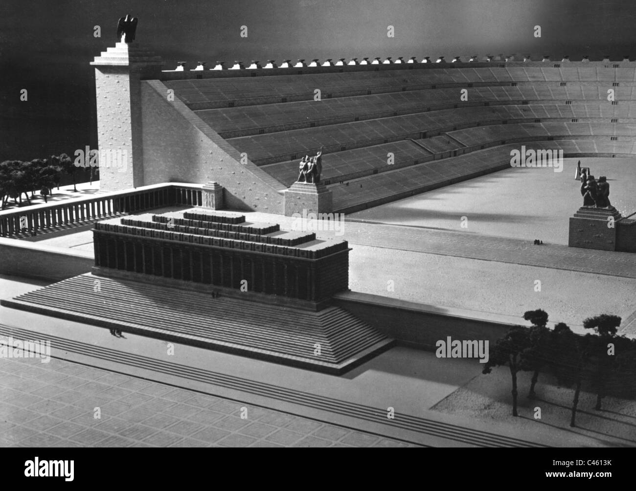 Architecture of the Third Reich: Nuremberg, Architectural Models of the Nazi Party Rally Ground, 1933-1938 Stock Photo