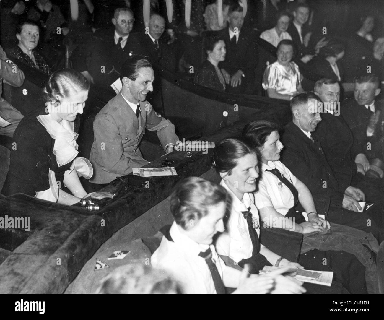 Josef Goebbels with wife Magda Goebbels Stock Photo