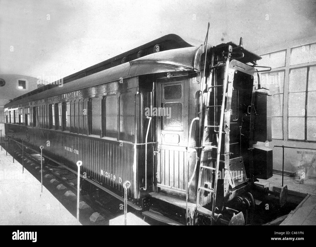 Railroad carriage of Compiegne Stock Photo