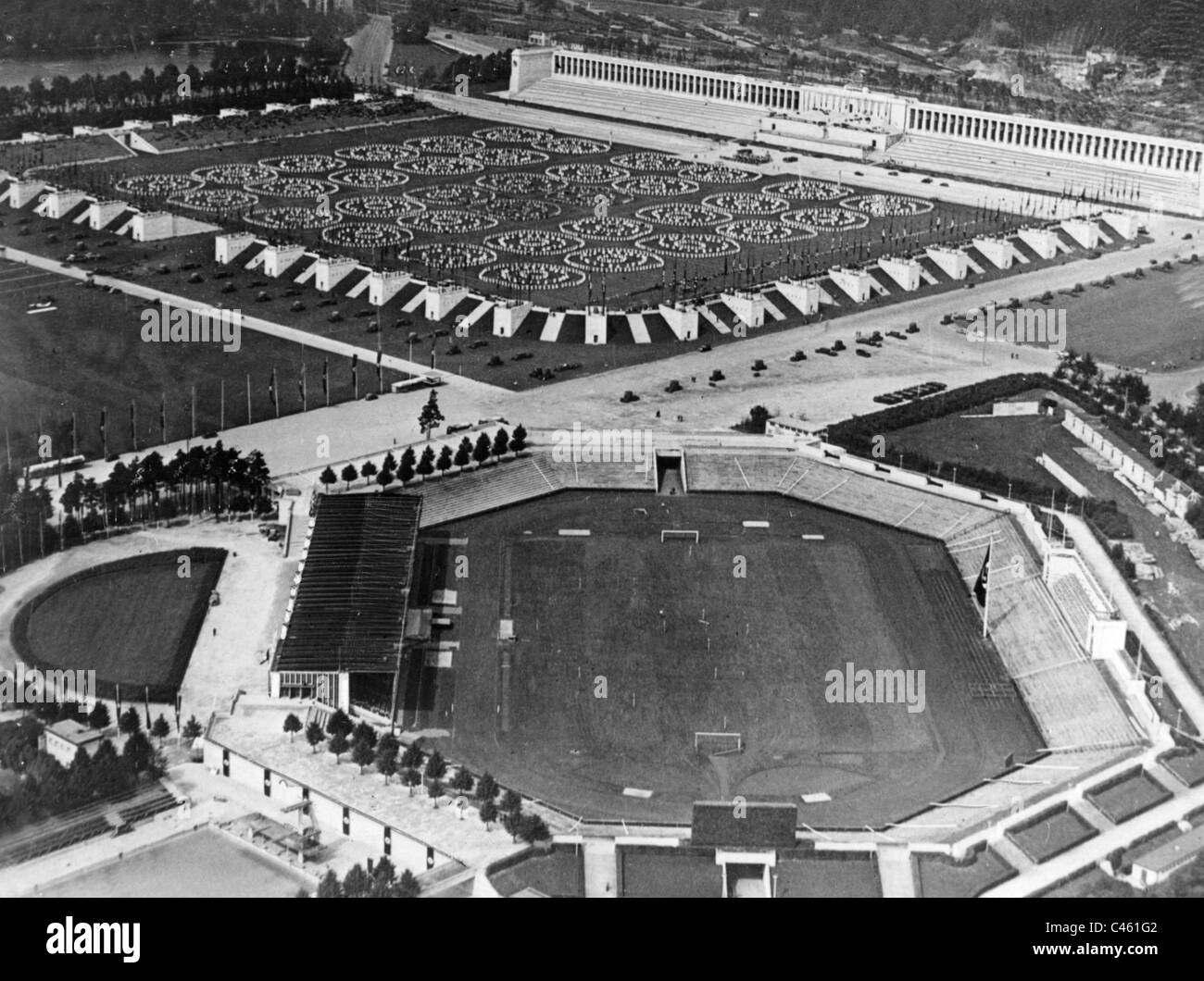 Architecture of the Third Reich: Nuremberg, Nazi Party Rally Ground, 1933-1938 Stock Photo