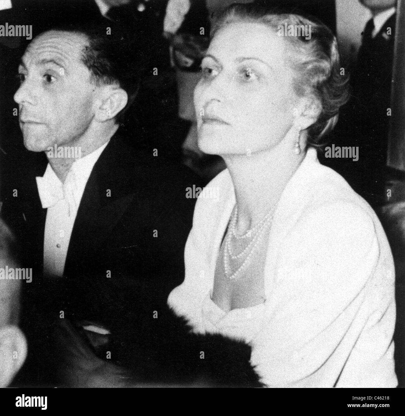 Magda and Josef Goebbels Stock Photo