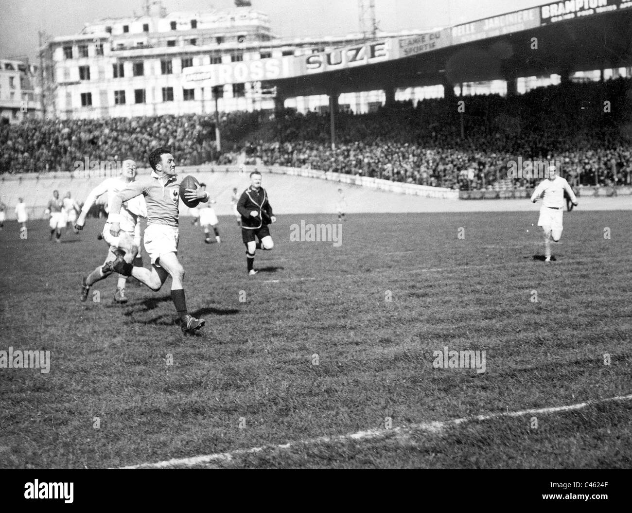 International match France Germany, 1937 Stock Photo Alamy