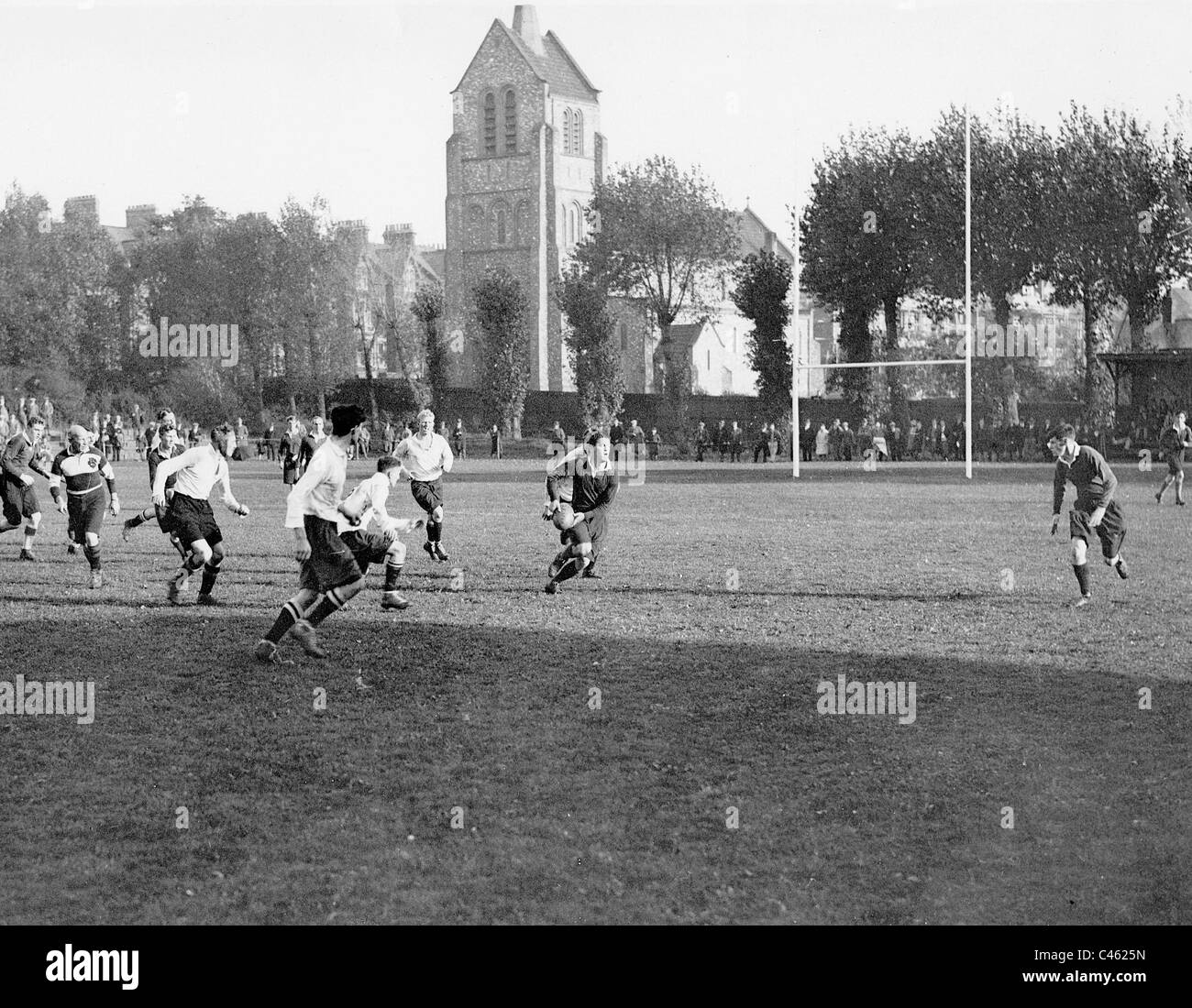 Opening of the rugby season, 1930 Stock Photo