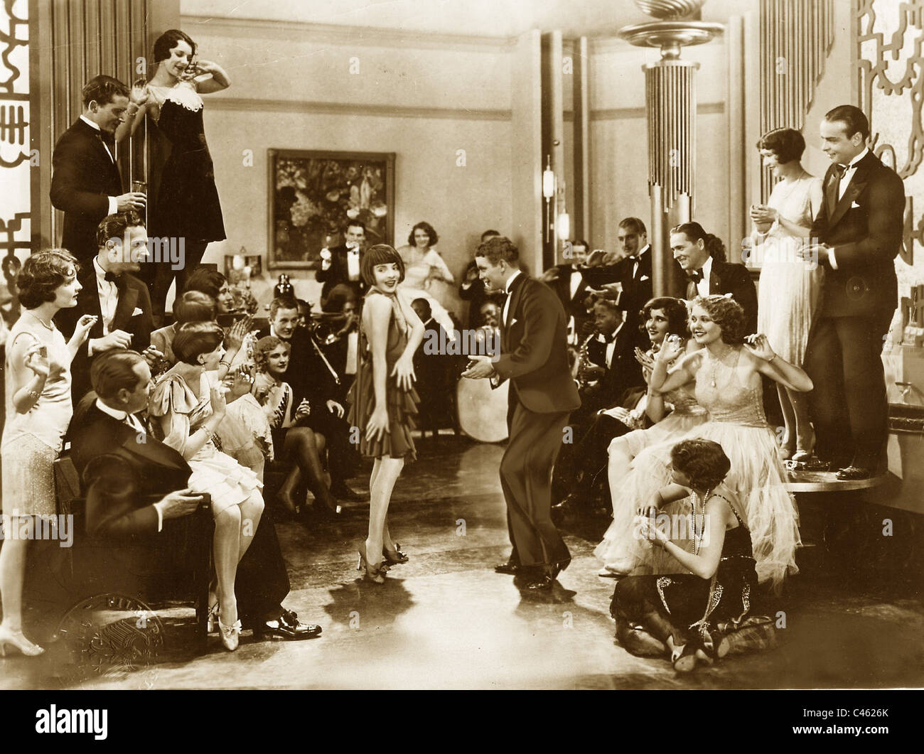 Charleston dancers at a dance event in the 20's Stock Photo
