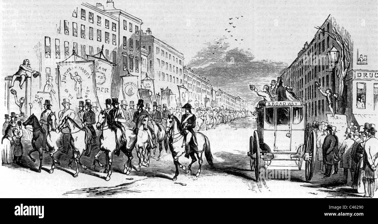 Election in the USA, 1845 Stock Photo Alamy