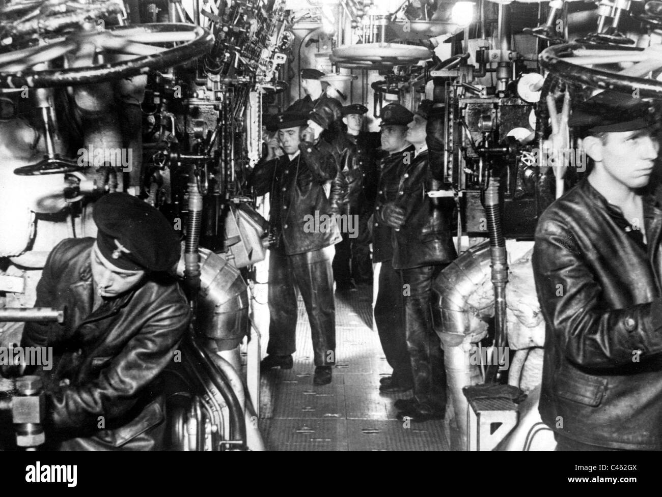 Engine room of the German battleship 'Scharnhorst' Stock Photo