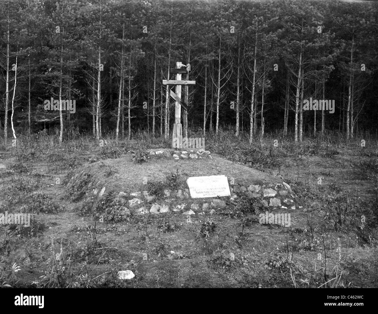Grave of the Russian Generals Matschugowski in East Prussia in 1914 Stock Photo