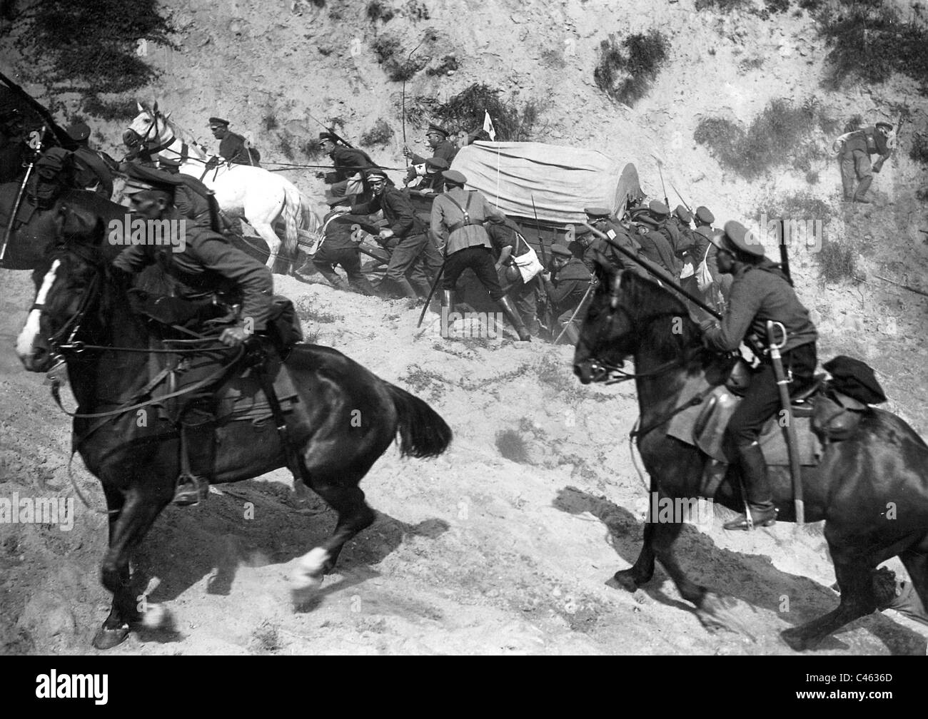 Russian cavalry, 1914 Stock Photo