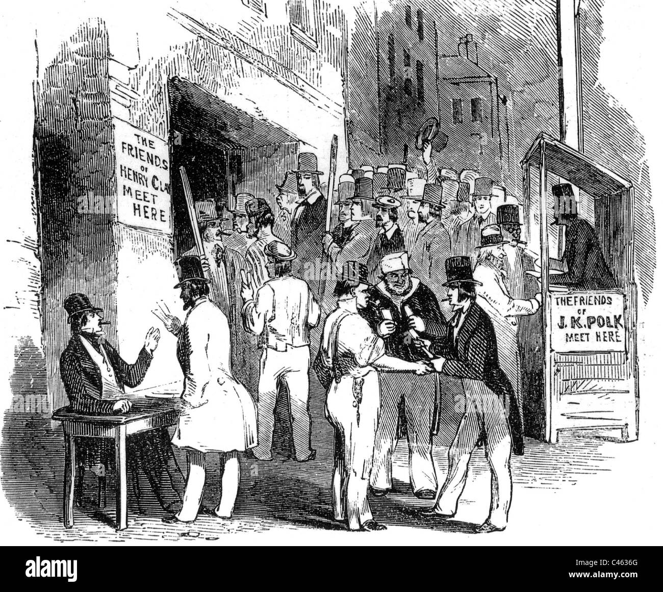 Elections in the USA, 1845 Stock Photo