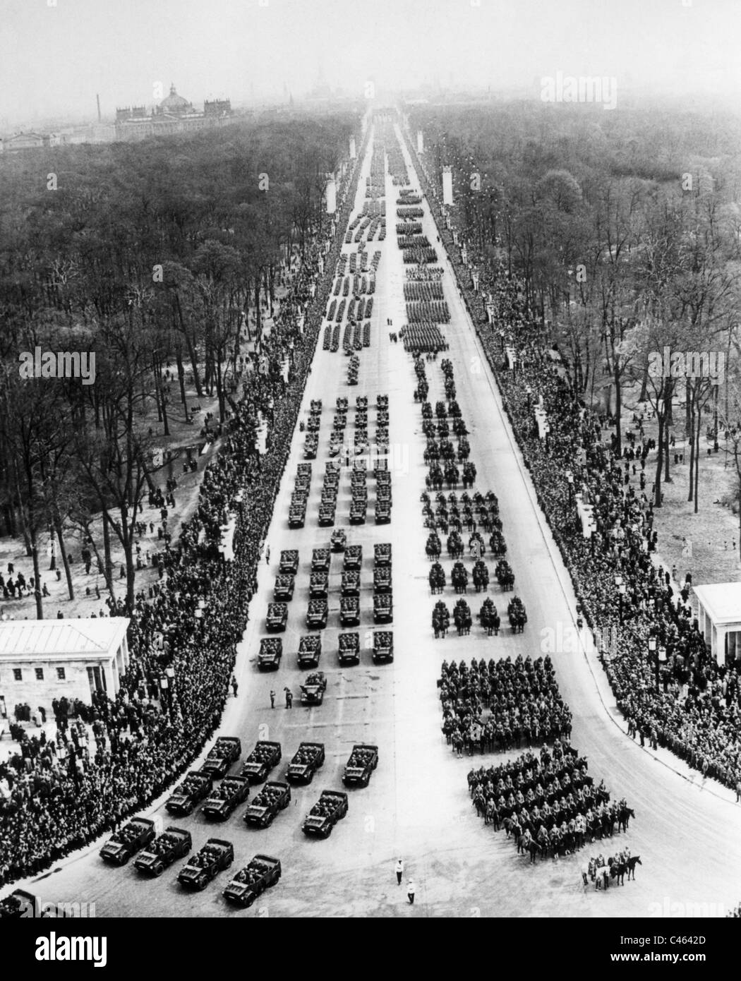 Hitler's birthday parade of the Wehrmacht, 1939 Stock Photo