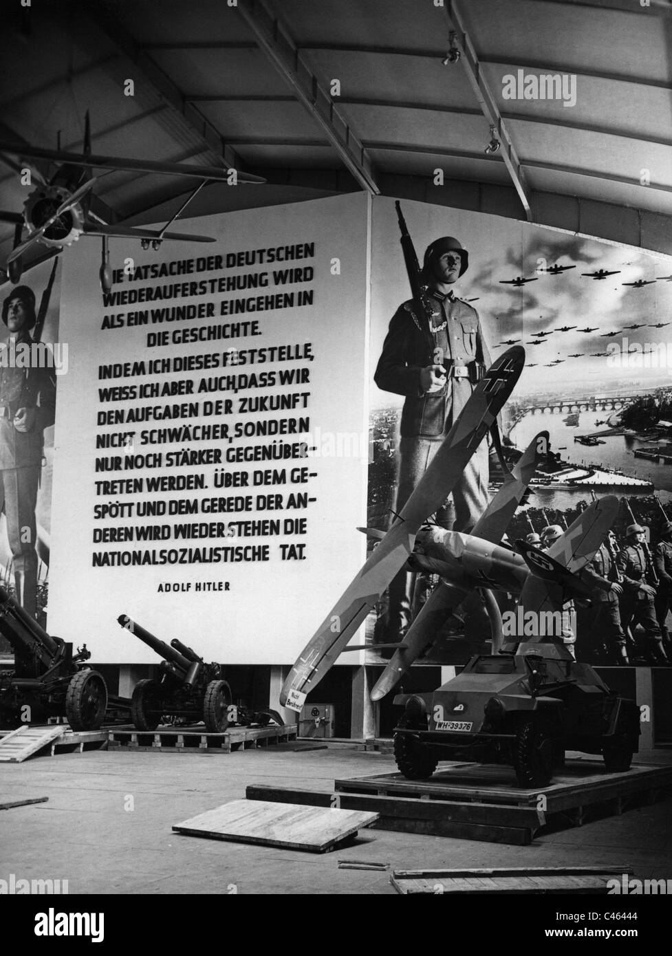 Military exhibition 'Give me four years time', 1937 Stock Photo