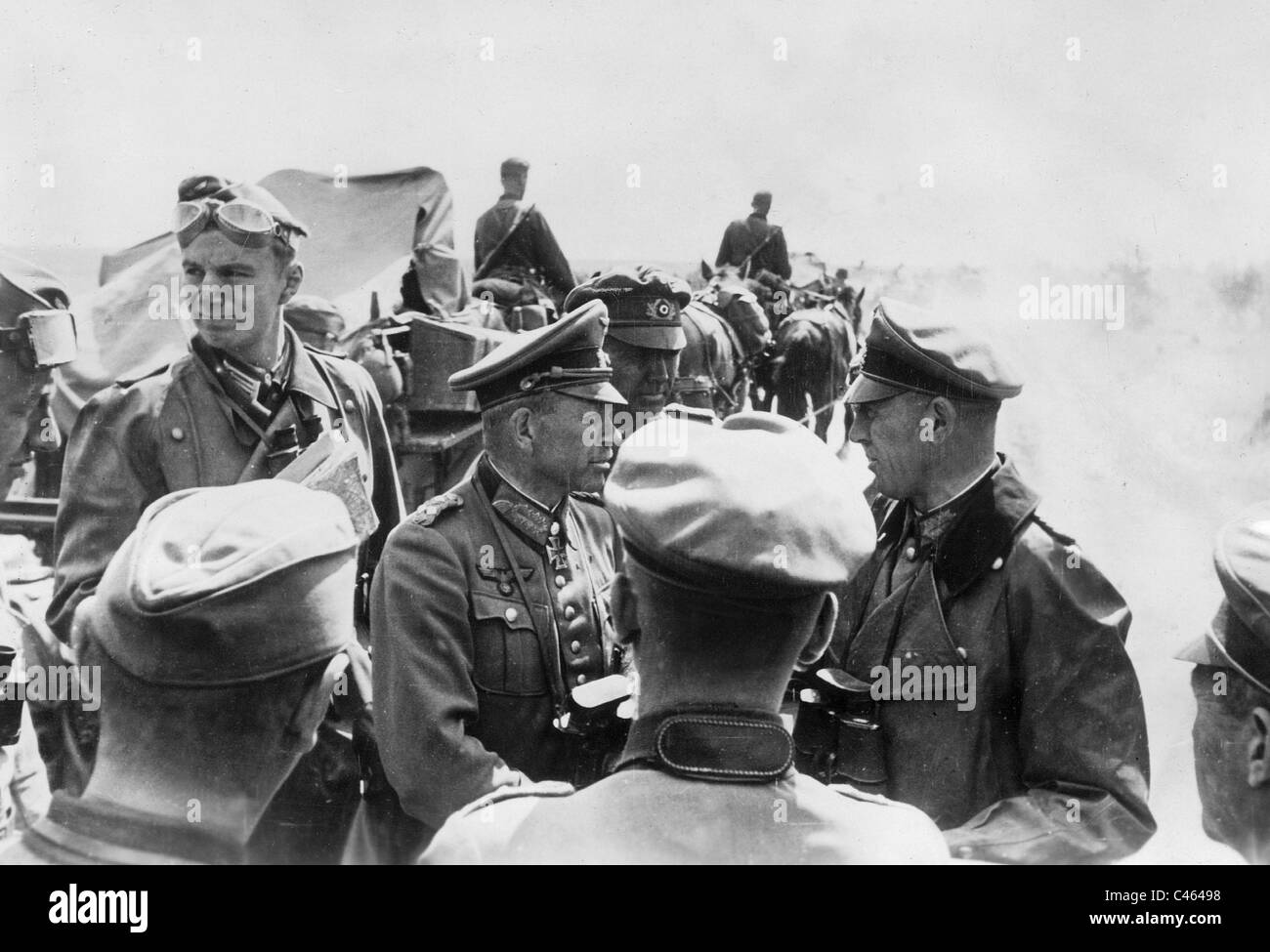 General Heinz Guderian on the Eastern front, 1941 Stock Photo