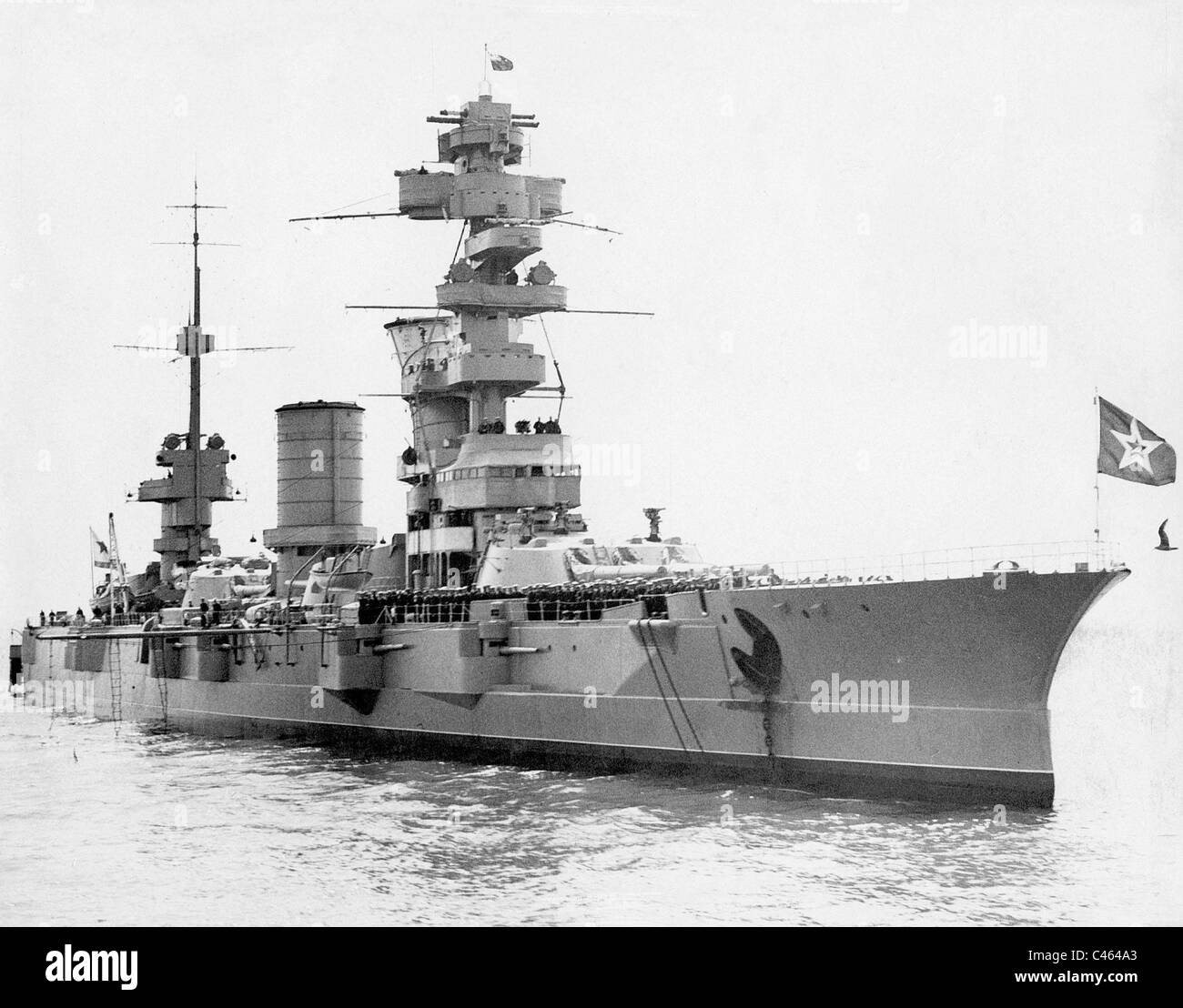 Russian battleship Marat, 1937 Stock Photo - Alamy