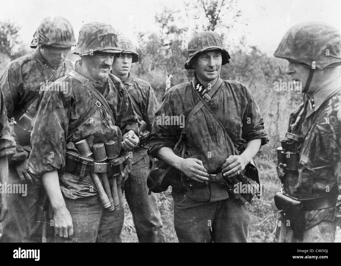Latvian Waffen SS Volunteers, 1943 Stock Photo