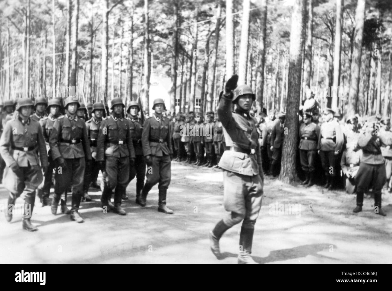 A Finnish battalion of the Waffen-SS, 1943 Stock Photo