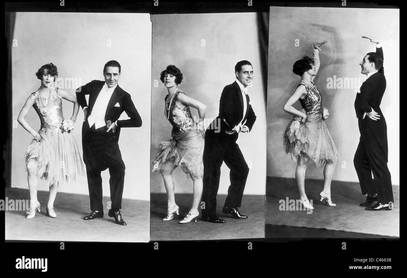 Dancers perform the Black Bottom, 1926 Stock Photo