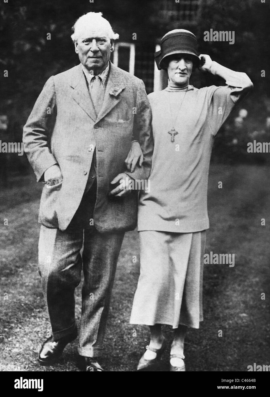 Herbert Henry Asquith and his wife Margot Stock Photo