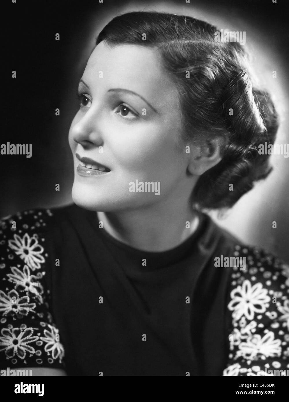 Maria Andergast in 'Husaren heraus', 1937 Stock Photo