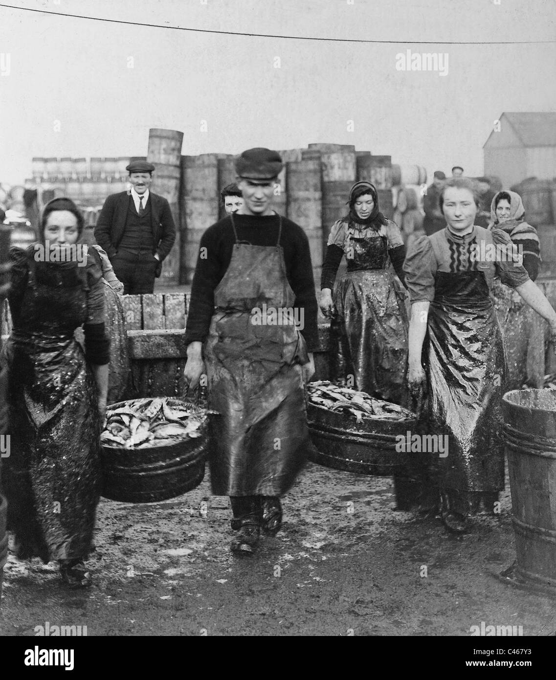 Herring packing Black and White Stock Photos & Images Alamy