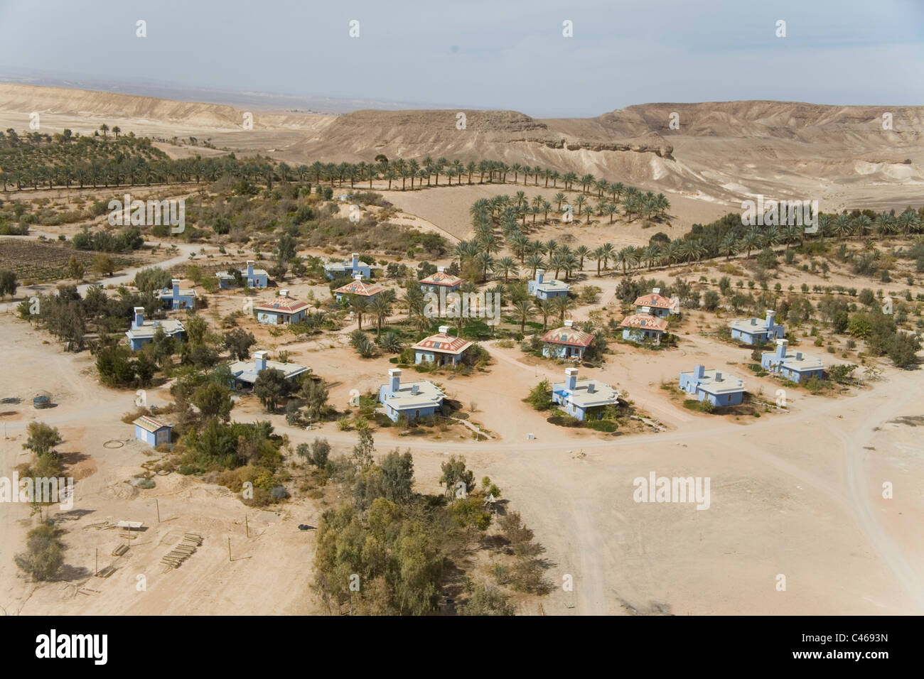 Aerial photograph of Neot Smadar in the Arava Stock Photo - Alamy