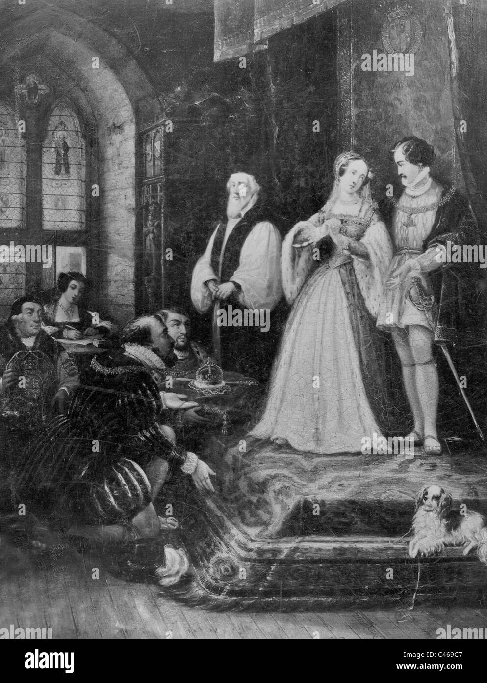 Lady Jane Grey with her husband Guildford Dudley Stock Photo