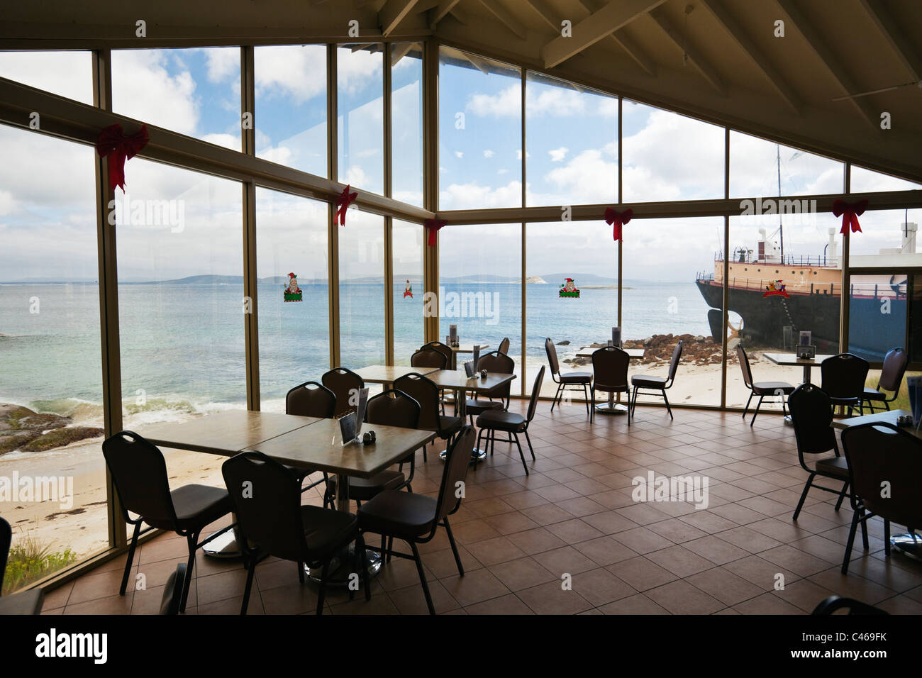 Whalers Gallery Cafe at Whale World museum. Frenchman Bay, Albany, Western Australia, Australia Stock Photo
