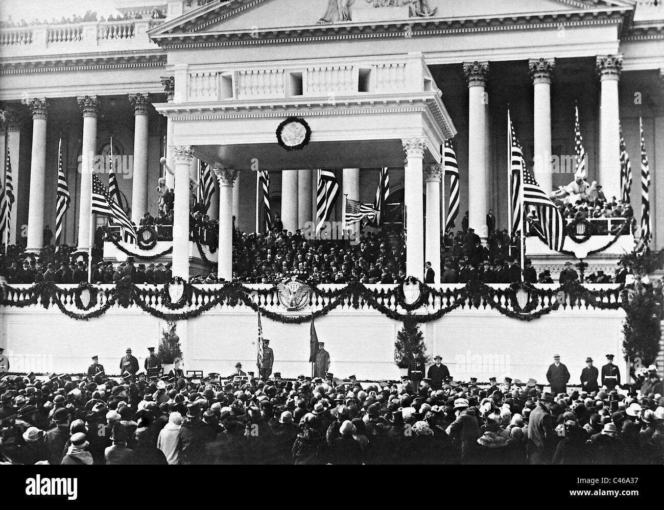 Coolidge swearing in as president hires stock photography and images