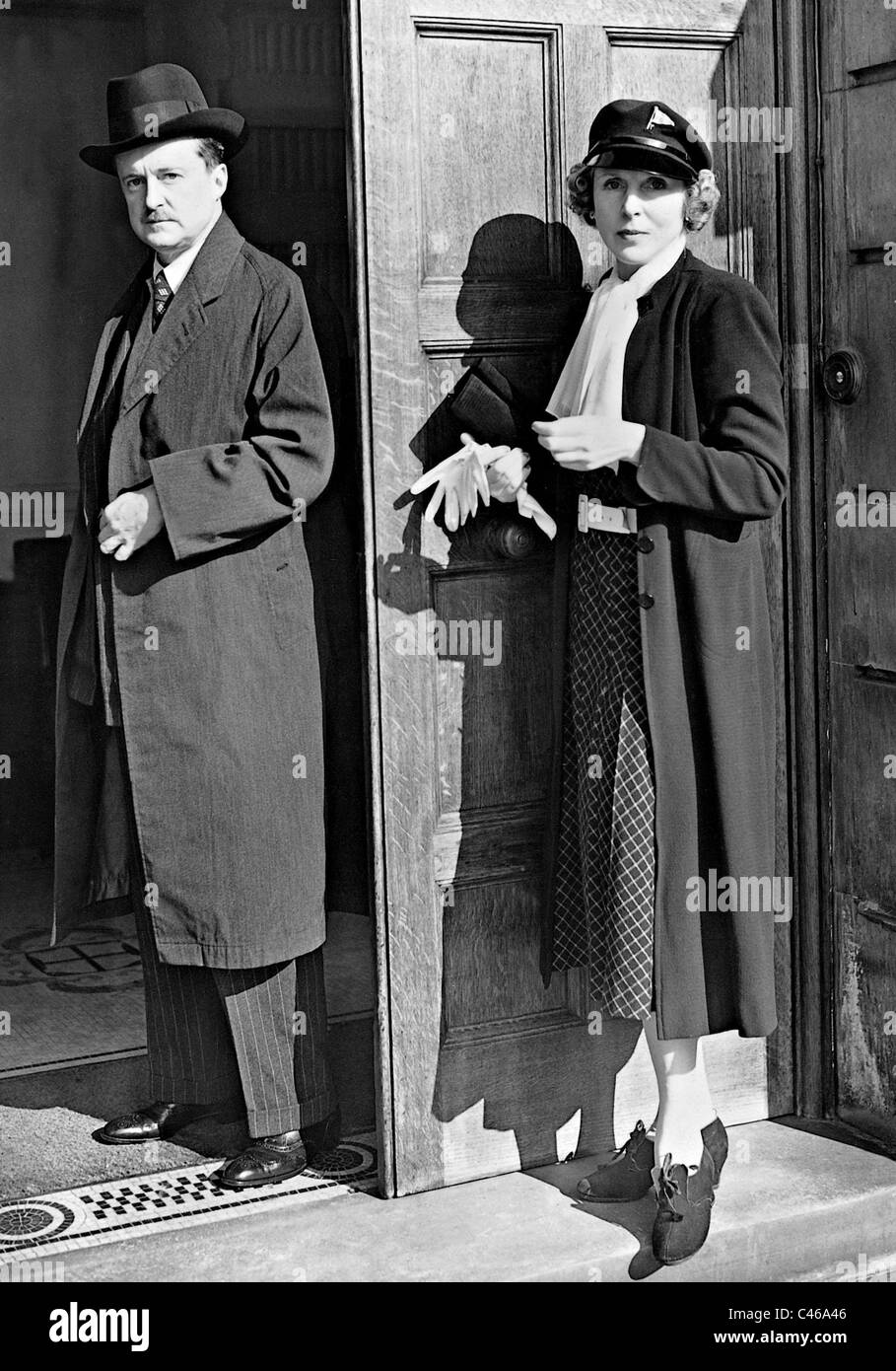 Duff Cooper and his wife Diana Cooper, 1938 Stock Photo