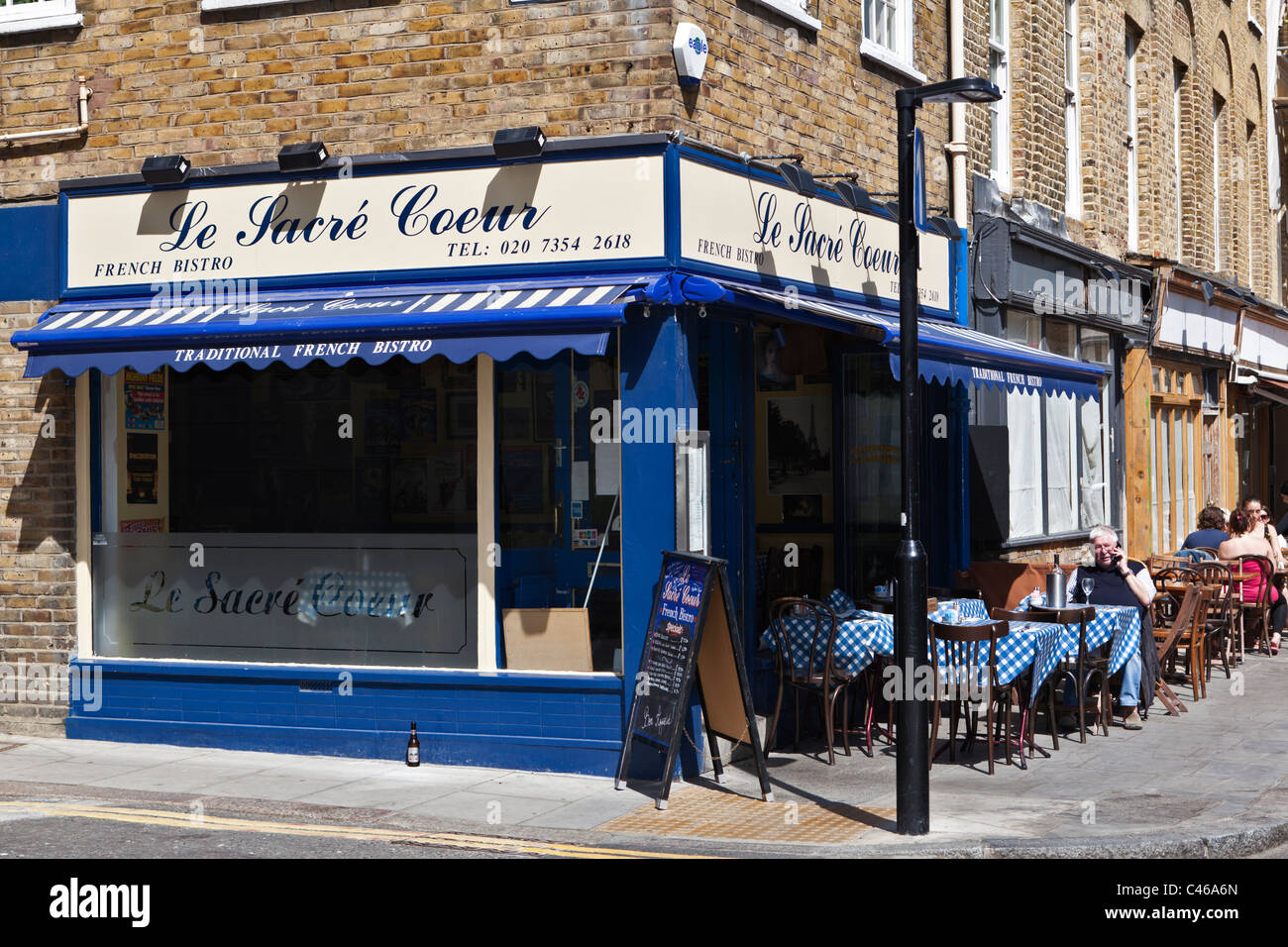 French Cafe Islington London Stock Photo
