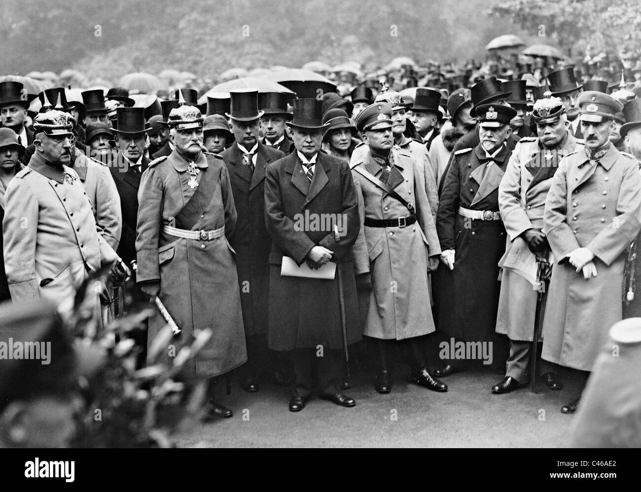 August von Mackensen and Wilhelm Groener, 1929 Stock Photo